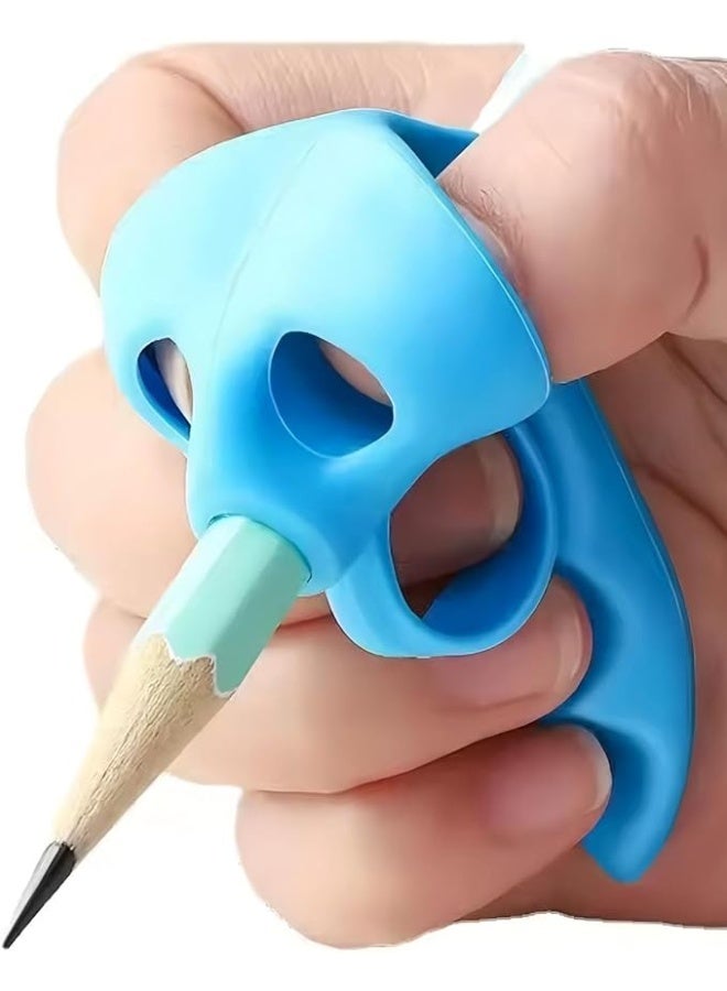 Silicone Pencil Grip for Children, 5-Finger Positioning Design, 7.8 x 4 cm, Multi-Colour - Image 1